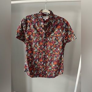 J Crew floral button down